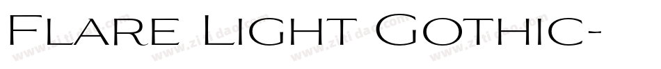 Flare Light Gothic字体转换